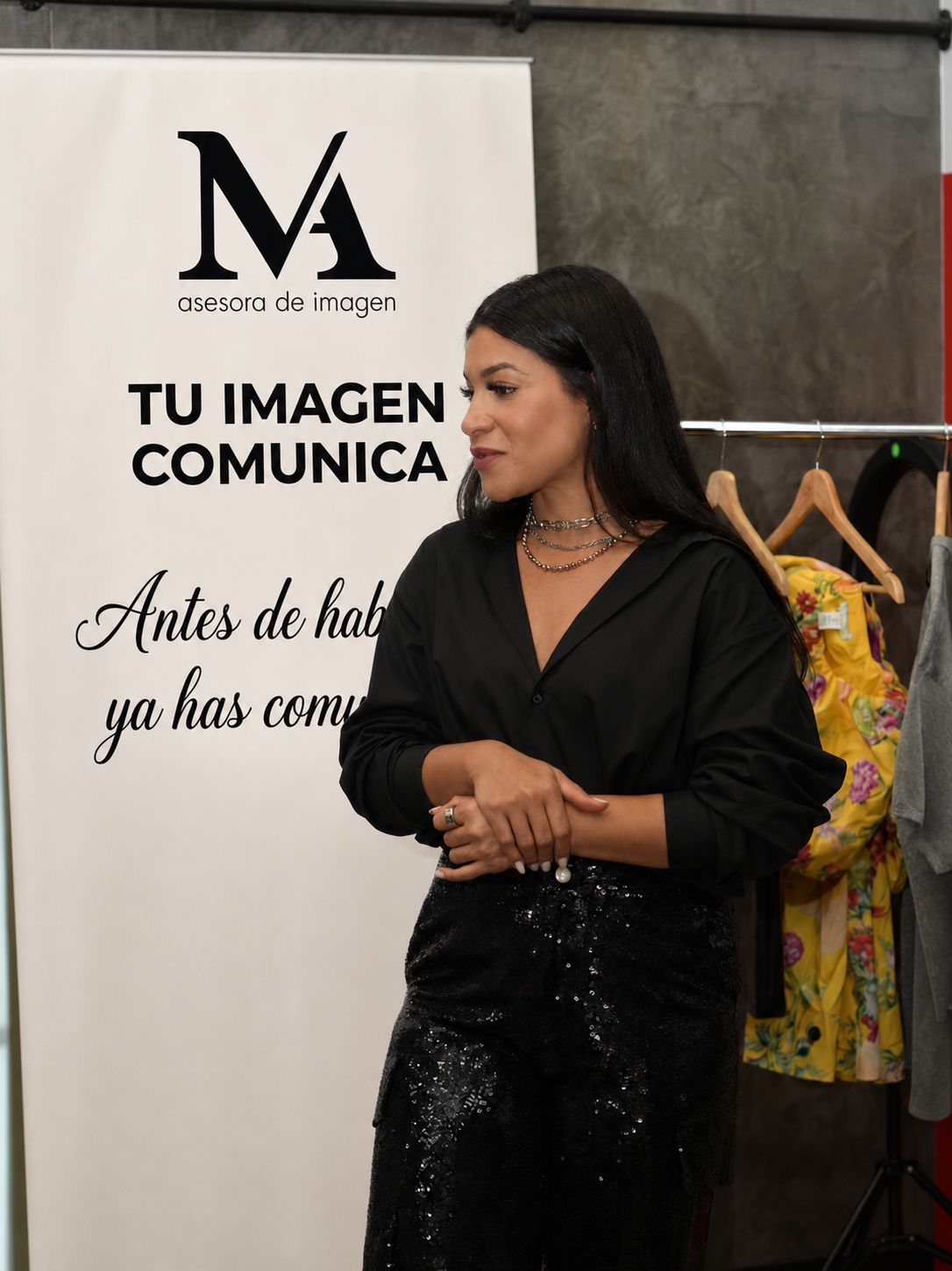 Michelle Almonte reviewing color palettes